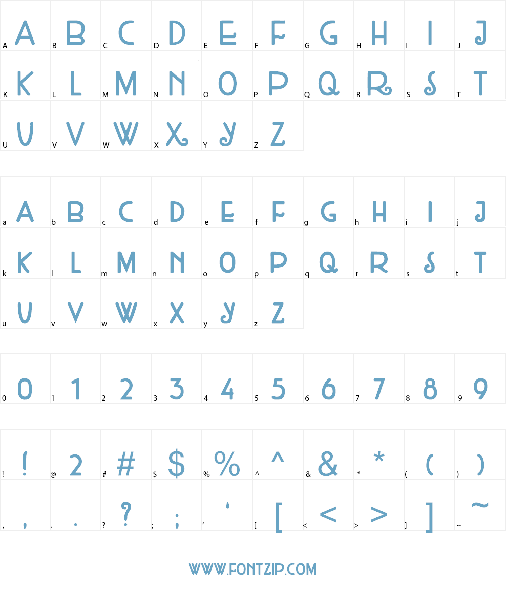 DK Weltschmerz Font Character